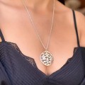 Colier din argint accesorizat cu un vechi pandant Art Nouveau  | cca. 1915