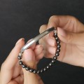Brățară Thomas Sabo unisex din argint decorată cu anturaje de hematit natural | model Love Bridge | preloved 2024