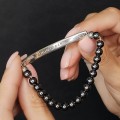 Brățară Thomas Sabo unisex din argint decorată cu anturaje de hematit natural | model Love Bridge | preloved 2024