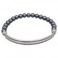 Brățară Thomas Sabo unisex din argint decorată cu anturaje de hematit natural | model Love Bridge | preloved 2024