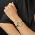 Brățară bangle mid-century din argint cu remarcabil design futurist | Franța cca. 1950 - 1960