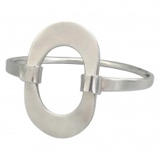 Brățară bangle mid-century din argint cu remarcabil design futurist | Franța cca. 1950 - 1960