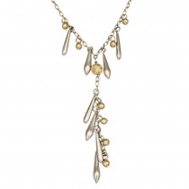 Colier statement lavalier tassel drop din argint 925 | preloved anii 2000
