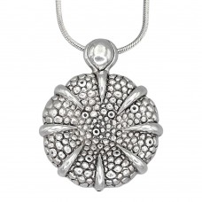 Colier din argint cu un remarcabil pandant statement modernist de inspirație fosilă marină | Olanda cca. 1990 - 2000