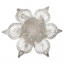 Broșă statement din argint filigranat  | cca. 1960 - 1970