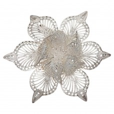 Broșă statement din argint filigranat  | cca. 1960 - 1970