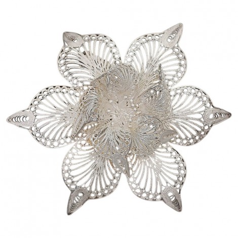 Broșă statement din argint filigranat  | cca. 1960 - 1970