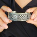 Brățară cuff etnică balineză manufacturată în argint | unisex