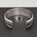 Brățară cuff etnică balineză manufacturată în argint | unisex