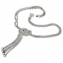 Colier etnic anatolian manufacturat în argint împletit |  Nodul Iubirii |  Turcia cca. 1950 - 1970