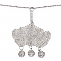  Colier din argint accesorizat cu o veche amuletă chinezescă | perioadă Qing cca. 1880 - 1910