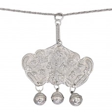  Colier din argint accesorizat cu o veche amuletă chinezescă | perioadă Qing cca. 1880 - 1910