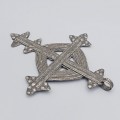 Veche cruce pectorală coptă etiopiană Gondar manfacturat] ]n argint | Etiopia cca 1880 - 1920