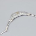 Remarcabil colier choker modernist Archetypal Revival din argint masiv |  cca. 1970