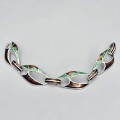 Brățară mid-century din argint decorată cu accente de email champleve | atelier Arezzo cca.1960
