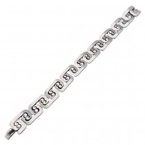 Brățară modernistă mid-century mexicană din argint masiv | atelier Los Ballesteros - Taxco cca. 1950 - 1965