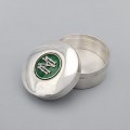 Cutiuță de perioadă Art Deco din argint emailat champlevè & monogramă " M N " | atelier G. Ciardetti - Firenze | cca. 1940