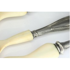 set tacamuri servire . fildes & argint. Franta sec XIX set tacamuri servire . fildes & argint. Franta sec XIX