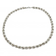 Colier statement din argint împletit în torsadă amplu volumizată | preloved