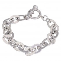 Brățară statement chainmaille design contemporan din argint masiv | anii 2000