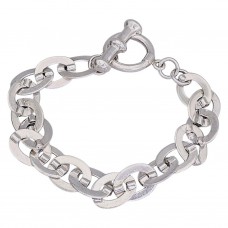 Brățară statement chainmaille design contemporan din argint masiv | anii 2000