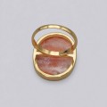 Inel statement Belle Epoque Revival din aur galben 18k decorat cu o camee naturală | atelier ArtAntik Gallery 2025