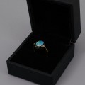 lnel  modernist manufacturat în aur galben 18k decorat  opal natural australian | atelier ArtAntik Gallery 2025
