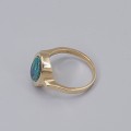 lnel  modernist manufacturat în aur galben 18k decorat  opal natural australian | atelier ArtAntik Gallery 2025