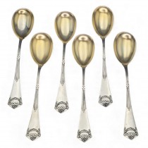 Serviciu de lingurițe Jugendstil din argint | atelier Karl Kaltenbach & Sohne - Germania cca.1905