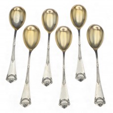 Serviciu de lingurițe Jugendstil din argint | atelier Karl Kaltenbach & Sohne - Germania cca.1905