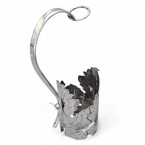 Suport pentru sticlă de vin din argint 925 masiv | atelier Brandimarte Guscelli