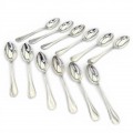 Serviciu de 12 lingurițe demitasse din argint pentru ceai și cafea | atelier Padova cca. 1970