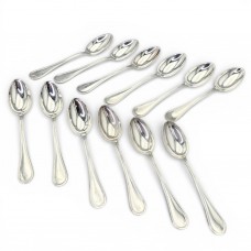 Serviciu de 12 lingurițe demitasse din argint pentru ceai și cafea | atelier Padova cca. 1970