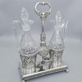 Olivieră din argint 950 și cristal în manieră Empire de perioadă Napoleon III |  Franța cca.1838