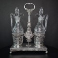 Olivieră din argint 950 și cristal în manieră Empire de perioadă Napoleon III |  Franța cca.1838
