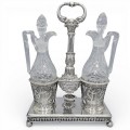 Olivieră din argint 950 și cristal în manieră Empire de perioadă Napoleon III |  Franța cca.1838