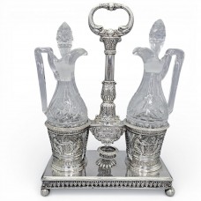 Olivieră din argint 950 și cristal în manieră Empire de perioadă Napoleon III |  Franța cca.1838
