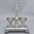 Monumentală olivieră din argint 950  și cristal în manieră Louis XVI - Empire | Regatul Lombardo Veneto cca.1850