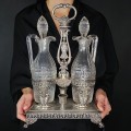 Monumentală olivieră din argint 950  și cristal în manieră Louis XVI - Empire | Regatul Lombardo Veneto cca.1850