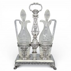 Monumentală olivieră din argint 950  și cristal în manieră Louis XVI - Empire | Regatul Lombardo Veneto cca.1850