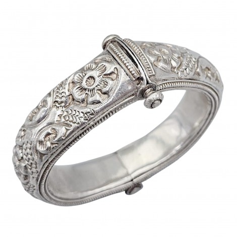 Remarcabilă brățară etnică sino-tibetană din argint | cca.1950 - 1970