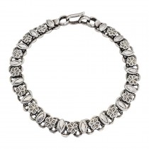 Brățară etnică indiană manufacturată în argint | Gujarat cca. 1970