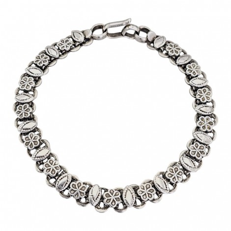 Brățară etnică indiană manufacturată în argint | Gujarat cca. 1970