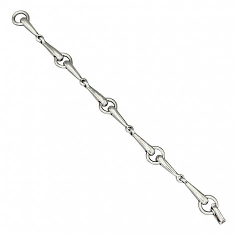 Brățară modernistă unisex de perioadă mid-century din argint masiv | cca. 1970