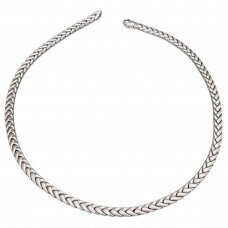 Elegant colier modernist din argint masiv | new old stock