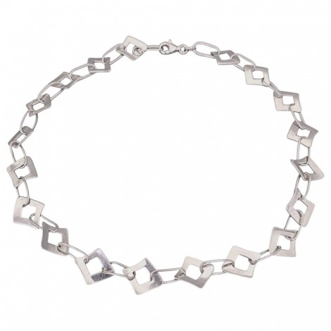 Rafinat colier design contemporan din argint rodinat | Italia