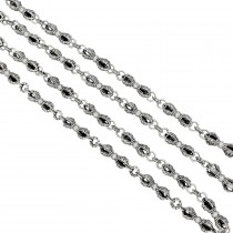 Colier statement ssautoir din argint masiv cu zale stilizate sub forma simbolului amuletic  Vajra Dorje | colecția RĂDĂCINI