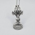 Colier accesorizat cu pandant amuletic Buddha din argint masiv | colecția RĂDĂCINI