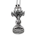 Colier accesorizat cu pandant amuletic Buddha din argint masiv | colecția RĂDĂCINI