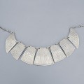 Colier statement Egyptian Revival din argint masiv | atelier egiptean | cca. 1960 - 1970